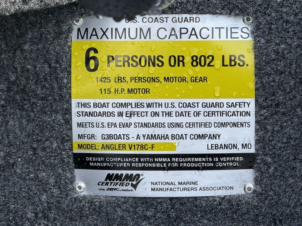 2026 G3 Angler V 178 C Boat
