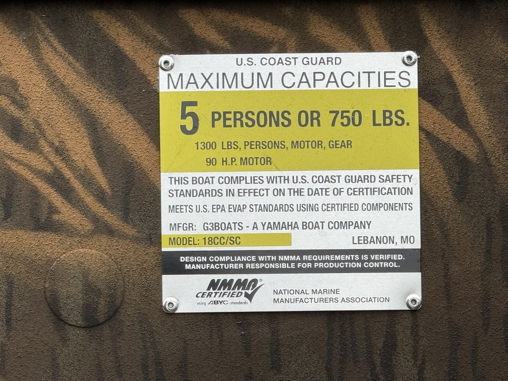 2026 G3 18 CC Boat